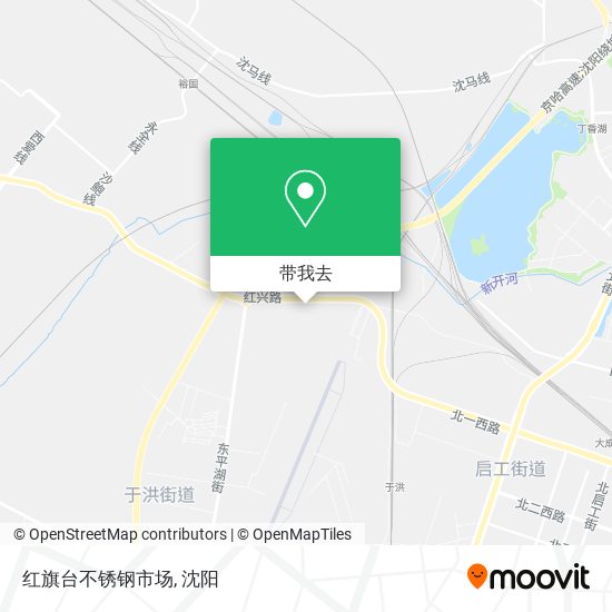 红旗台不锈钢市场地图