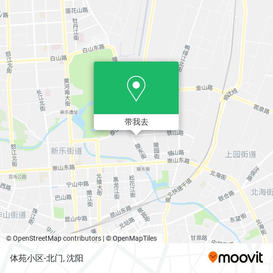 体苑小区-北门地图
