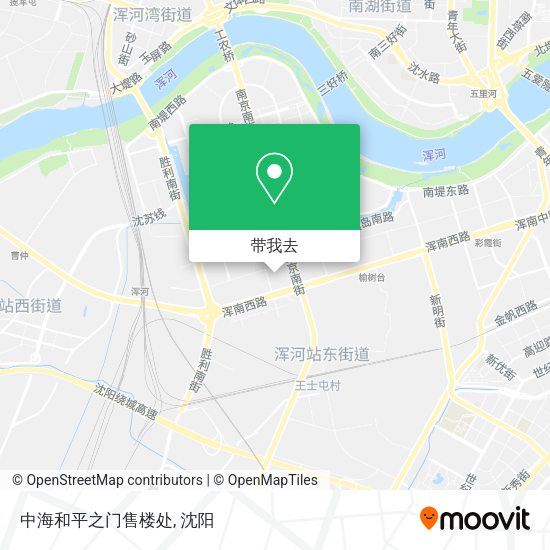 中海和平之门售楼处地图
