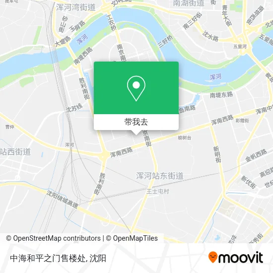 中海和平之门售楼处地图