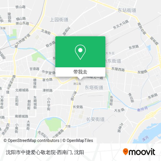 沈阳市中捷爱心敬老院-西南门地图