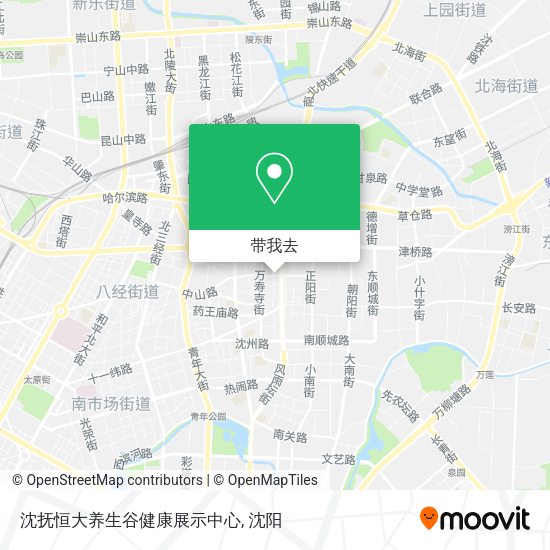 沈抚恒大养生谷健康展示中心地图