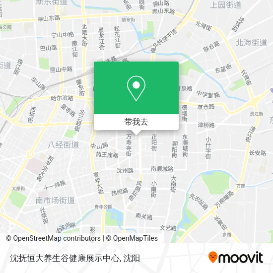 沈抚恒大养生谷健康展示中心地图
