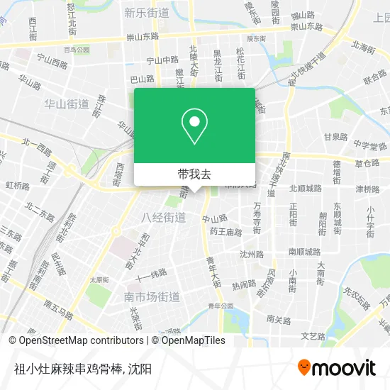 祖小灶麻辣串鸡骨棒地图