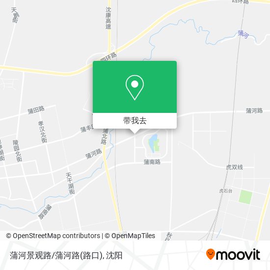 蒲河景观路/蒲河路(路口)地图