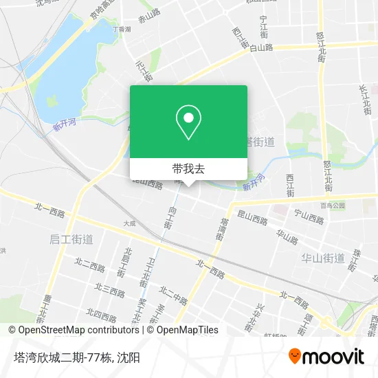 塔湾欣城二期-77栋地图