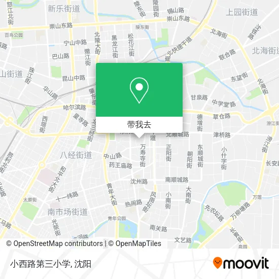 小西路第三小学地图