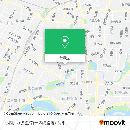 小四川水煮鱼馆(十四纬路店)地图