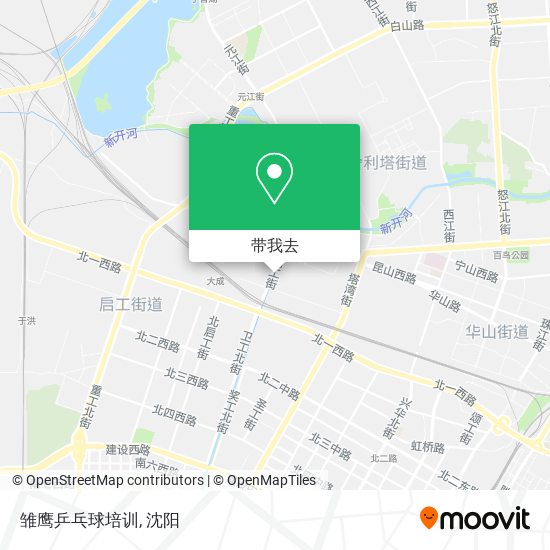 雏鹰乒乓球培训地图
