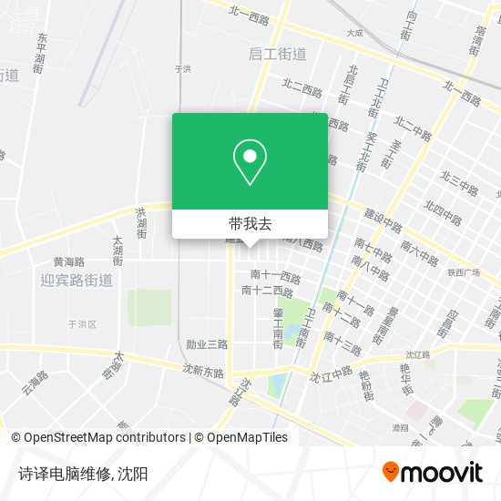 诗译电脑维修地图