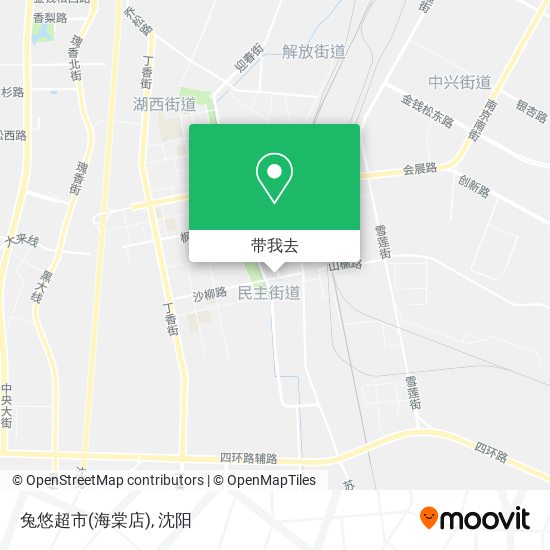 兔悠超市(海棠店)地图