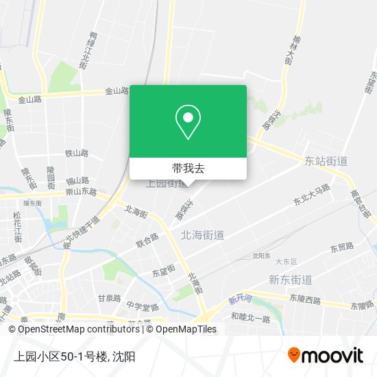 上园小区50-1号楼地图