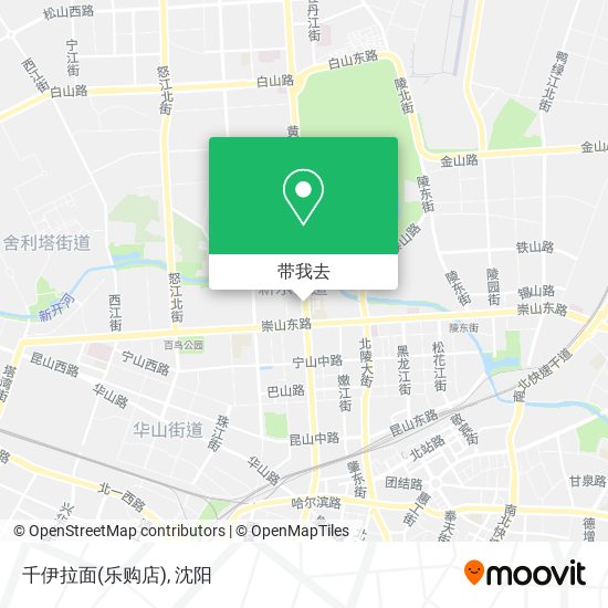 千伊拉面(乐购店)地图