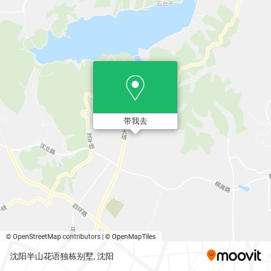 沈阳半山花语独栋别墅地图