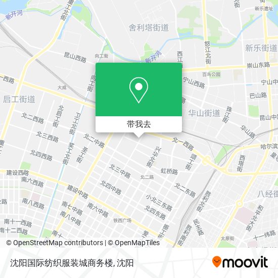 沈阳国际纺织服装城商务楼地图