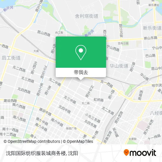 沈阳国际纺织服装城商务楼地图