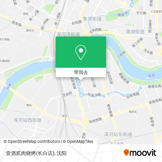 壹酒贰肉烧烤(长白店)地图