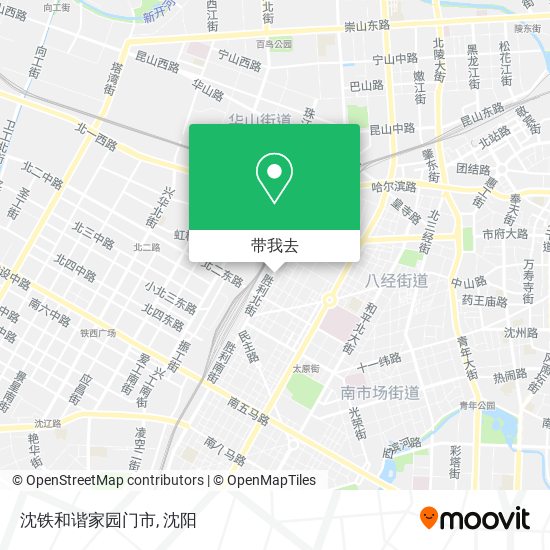沈铁和谐家园门市地图