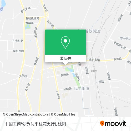 中国工商银行(沈阳桂花支行)地图