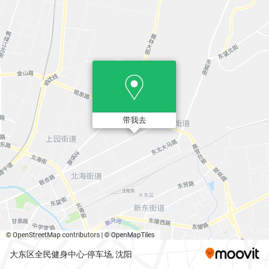 大东区全民健身中心-停车场地图