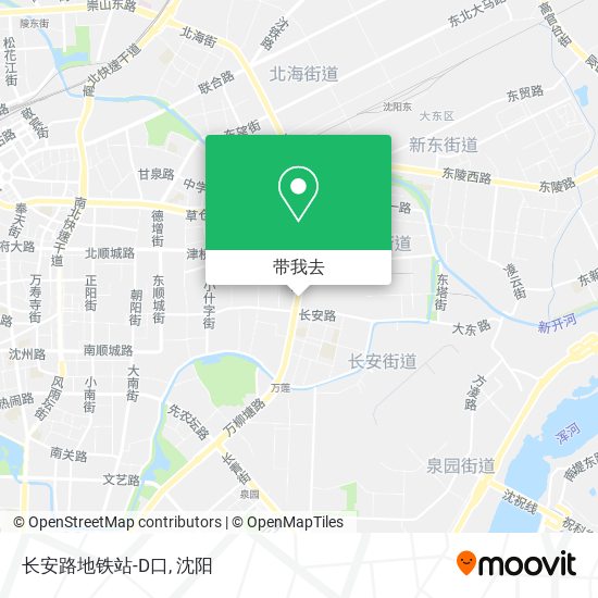 长安路地铁站-D口地图