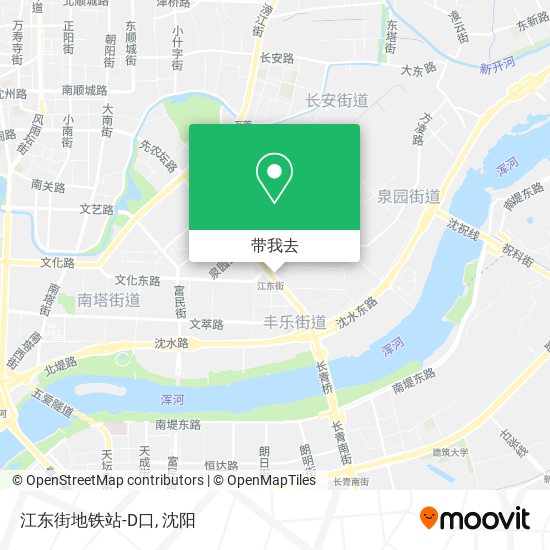 江东街地铁站-D口地图