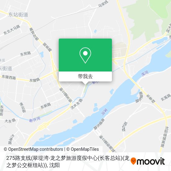 275路支线(翠堤湾-龙之梦旅游度假中心(长客总站)(龙之梦公交枢纽站))地图