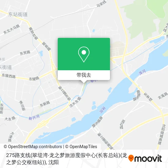 275路支线(翠堤湾-龙之梦旅游度假中心(长客总站)(龙之梦公交枢纽站))地图