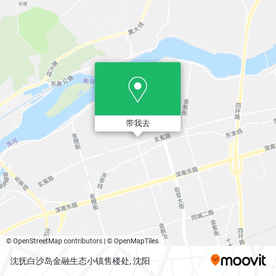 沈抚白沙岛金融生态小镇售楼处地图