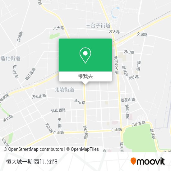 恒大城一期-西门地图