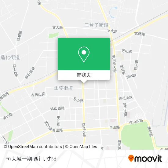 恒大城一期-西门地图