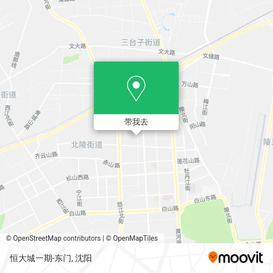 恒大城一期-东门地图
