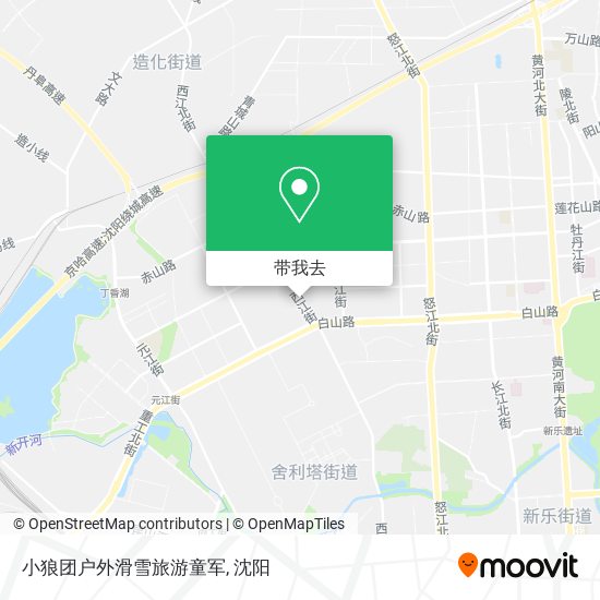 小狼团户外滑雪旅游童军地图