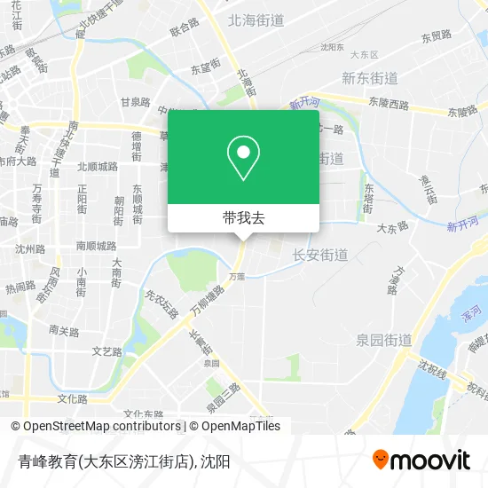 青峰教育(大东区滂江街店)地图