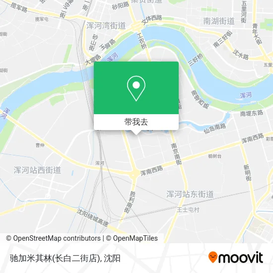 驰加米其林(长白二街店)地图
