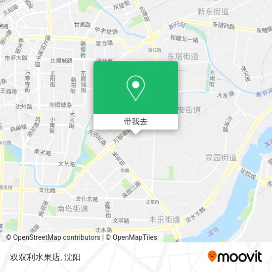 双双利水果店地图