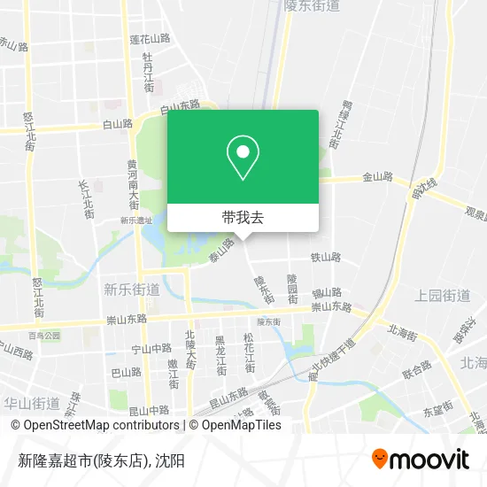 新隆嘉超市(陵东店)地图