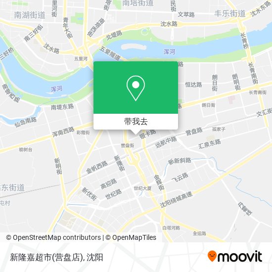 新隆嘉超市(营盘店)地图