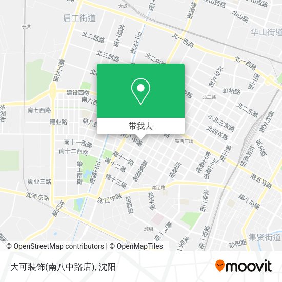 大可装饰(南八中路店)地图