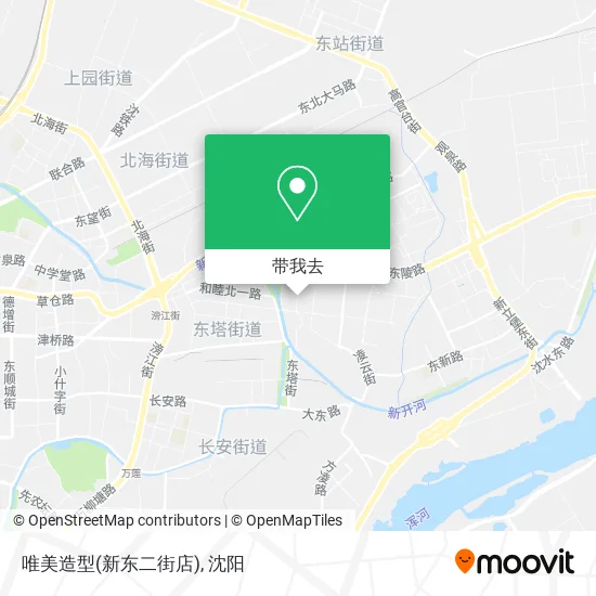 唯美造型(新东二街店)地图