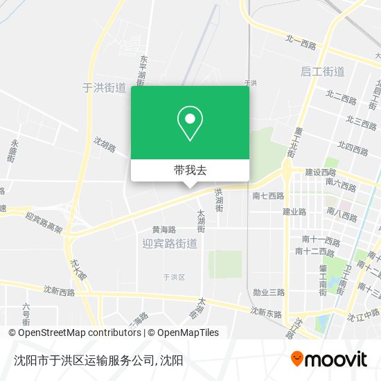 沈阳市于洪区运输服务公司地图