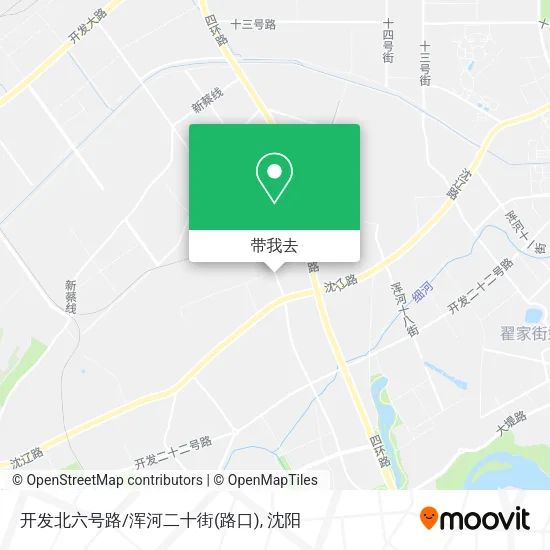 开发北六号路/浑河二十街(路口)地图