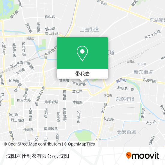 沈阳君仕制衣有限公司地图