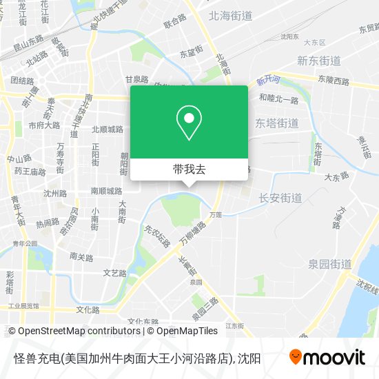 怪兽充电(美国加州牛肉面大王小河沿路店)地图