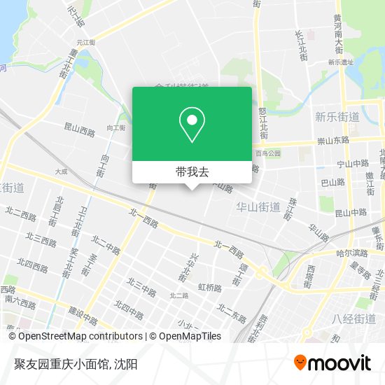 聚友园重庆小面馆地图