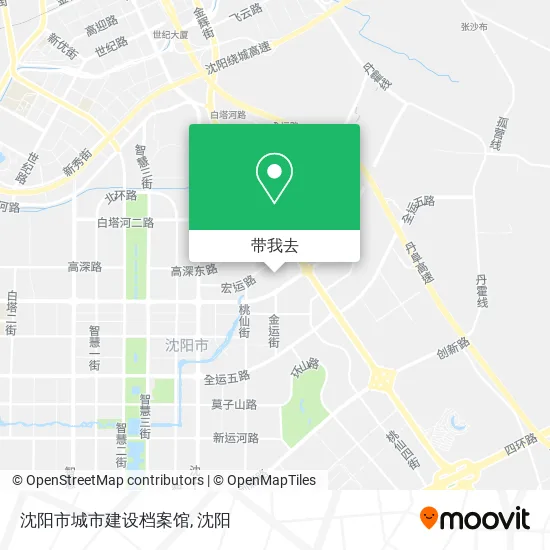 沈阳市城市建设档案馆地图