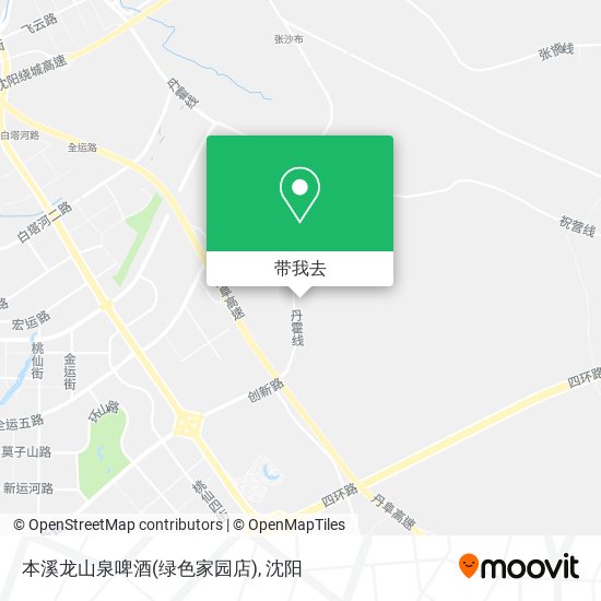 本溪龙山泉啤酒(绿色家园店)地图