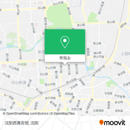 沈阳西雅宾馆地图
