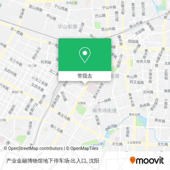 产业金融博物馆地下停车场-出入口地图