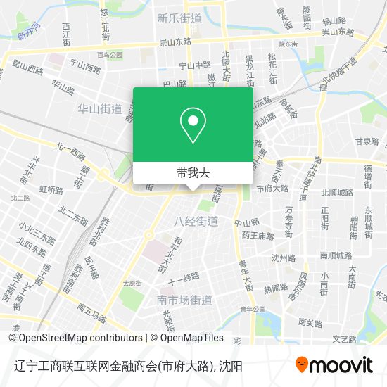 辽宁工商联互联网金融商会(市府大路)地图
